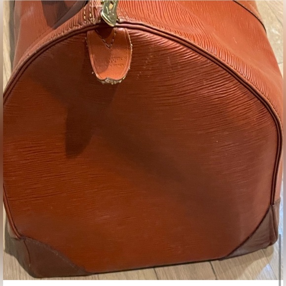 LOUIS VUITTON 55 Epi Keepall Boston Weekend Travel Bag - Kenyan Fawn/Brown RARE - Picture 4 of 12